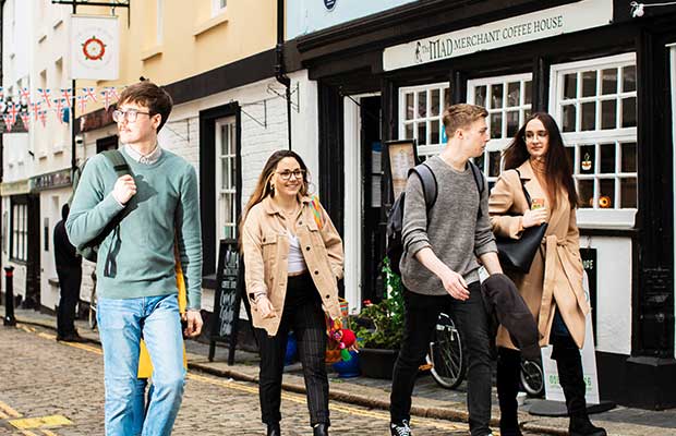 University of Plymouth - students walking