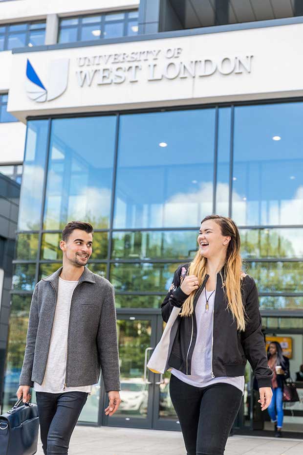 University of West London - Two students on campus