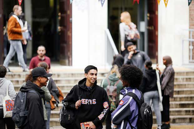 soas students outside buidling