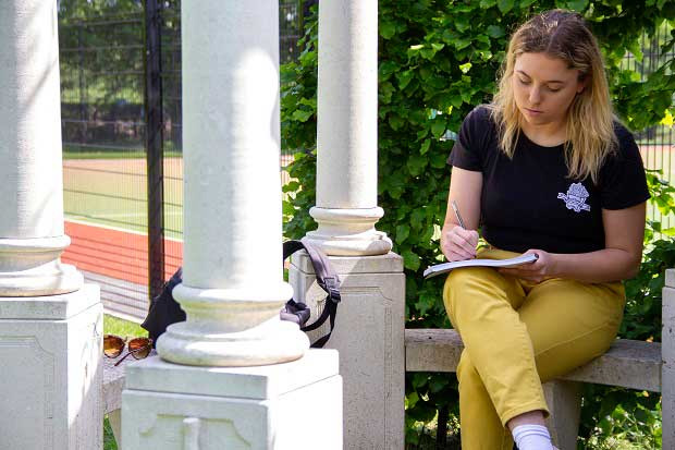 Liverpool Hope University - woman on campus